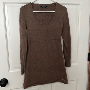 BCBG Maxazria brown sweater dress